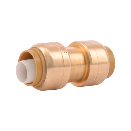 Sharkbite SharkBite Push to Connect 1/2 in. PTC X 1/2 in. D PTC Brass Coupling, PK4 U008LFA4
